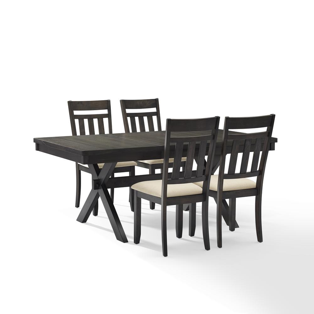 Hayden 5Pc  Dining Set Slate - Table & 4 Slat Back Chairs. Picture 6