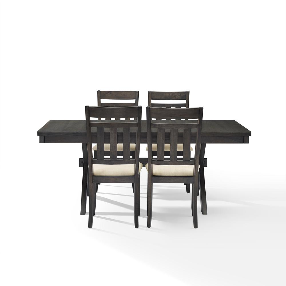 Hayden 5Pc  Dining Set Slate - Table & 4 Slat Back Chairs. Picture 7