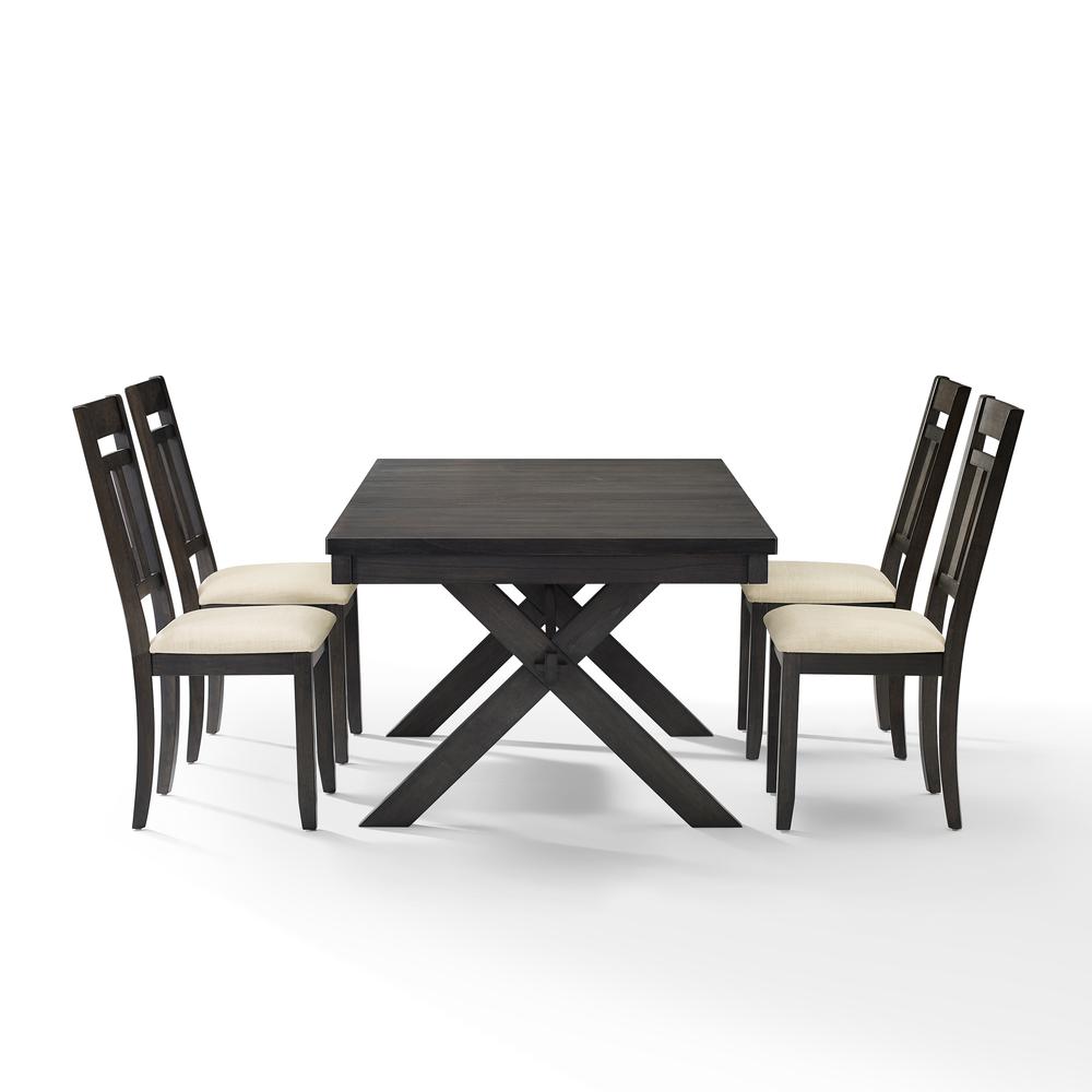 Hayden 5Pc  Dining Set Slate - Table & 4 Slat Back Chairs. Picture 8