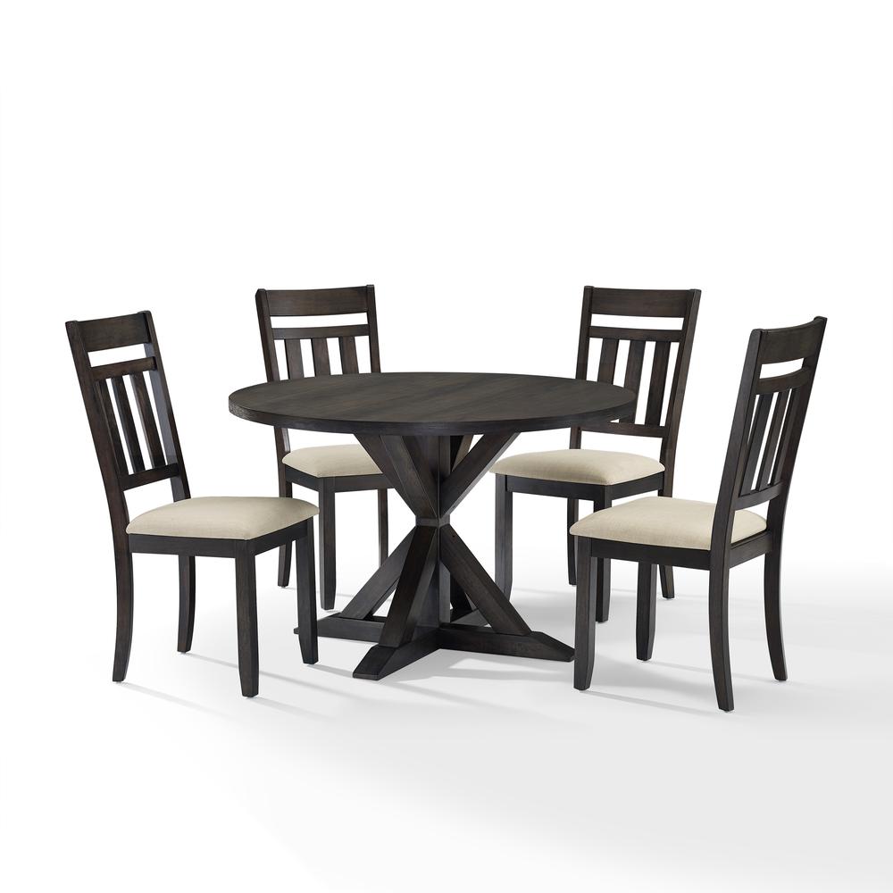 Hayden 5Pc Round Dining Set Slate - Table, 4 Chairs. Picture 5