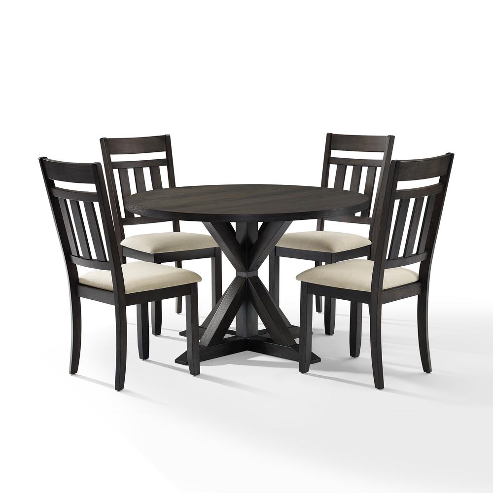 Hayden 5Pc Round Dining Set Slate - Table, 4 Chairs. Picture 6