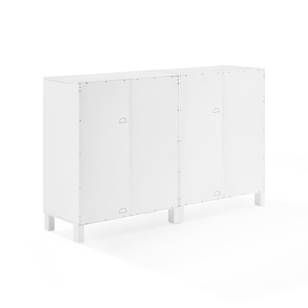 Cassai 2Pc Media Storage Cabinet Set White - 2 Storage Pantries. Picture 11
