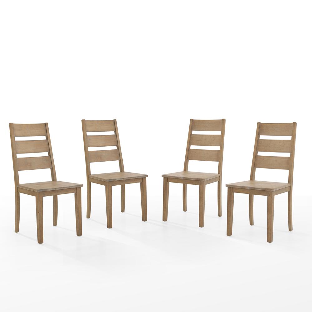 Joanna 4-Piece Ladder Back Dining Chair Set. Picture 2