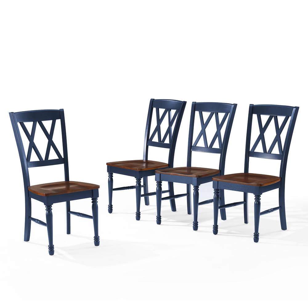 Shelby 4-Piece Dining Chair Set Navy - 4 Chairs. Picture 1