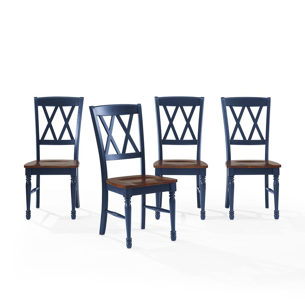 Shelby 4-Piece Dining Chair Set Navy - 4 Chairs. Picture 2