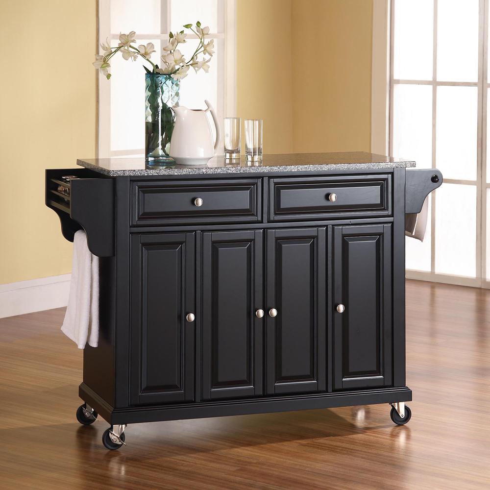 Full Size Granite Top Kitchen Cart. Picture 4