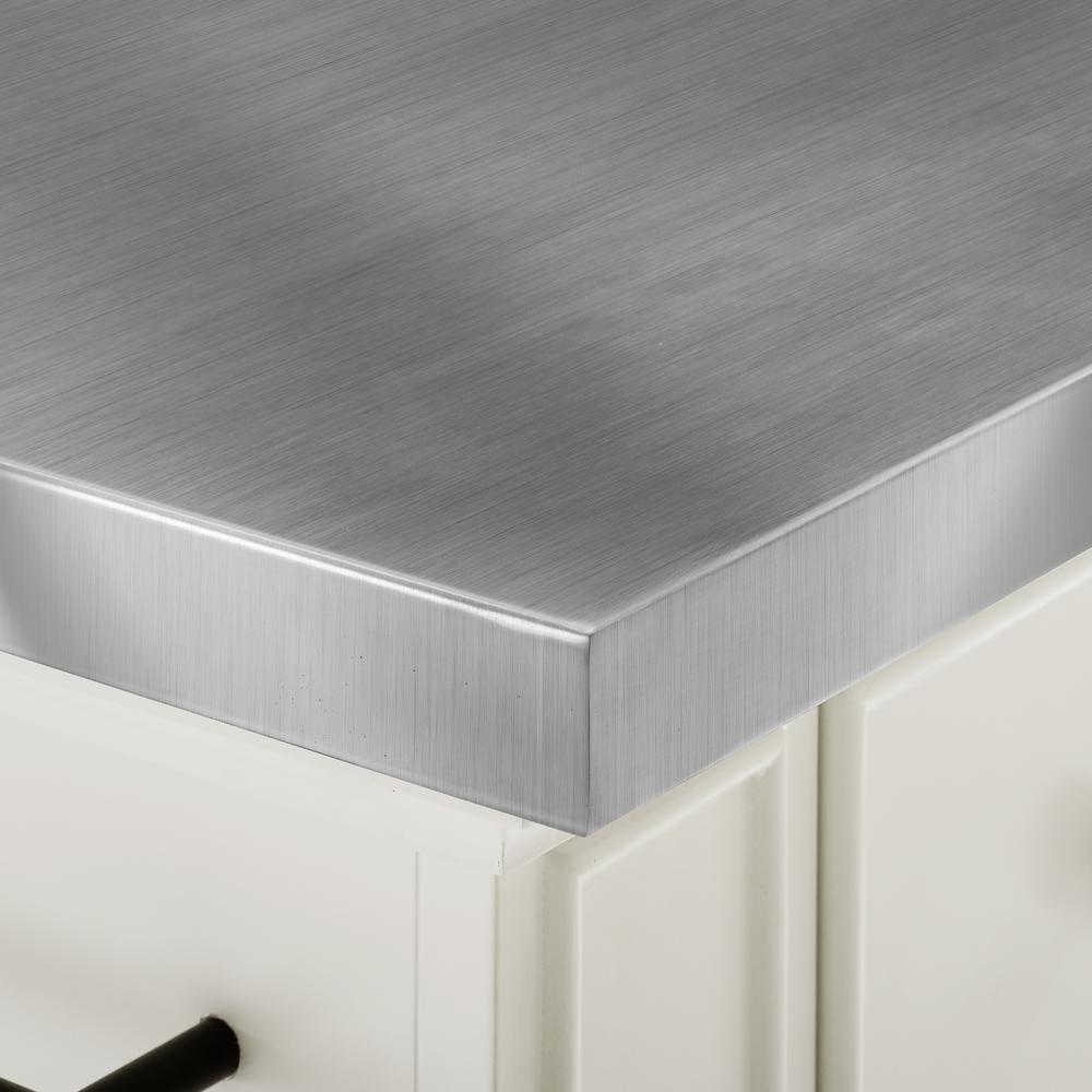 Julia Kitchen Island White/Stainless Steel. Picture 15