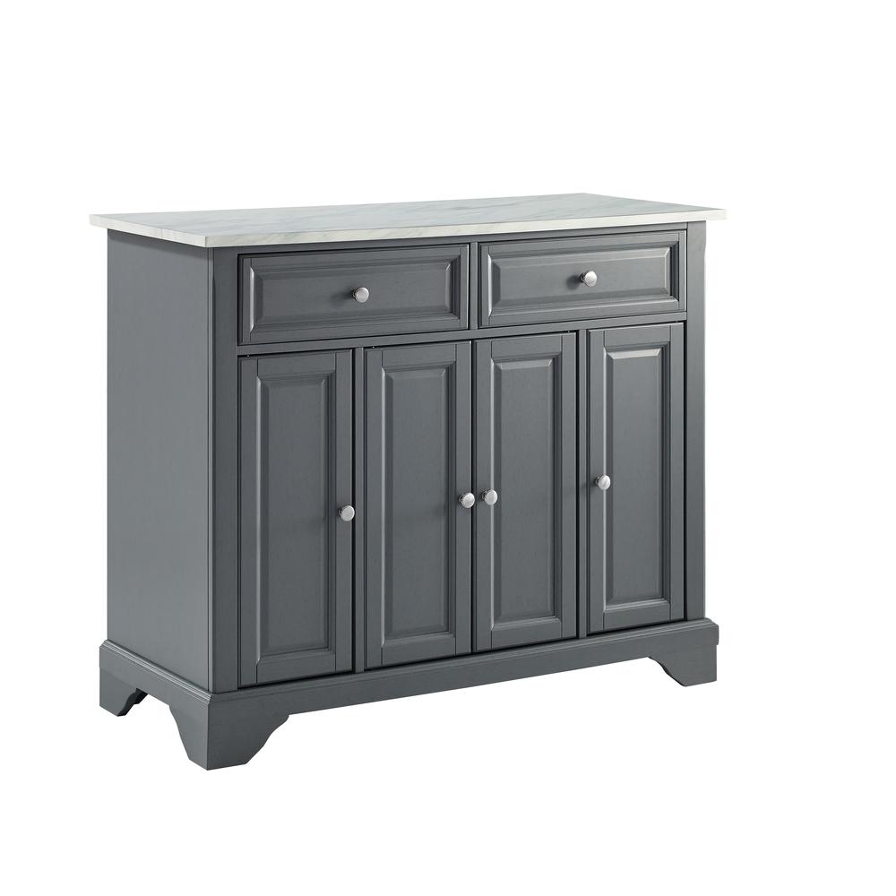 Avery Kitchen Island Distressed Gray. Picture 5