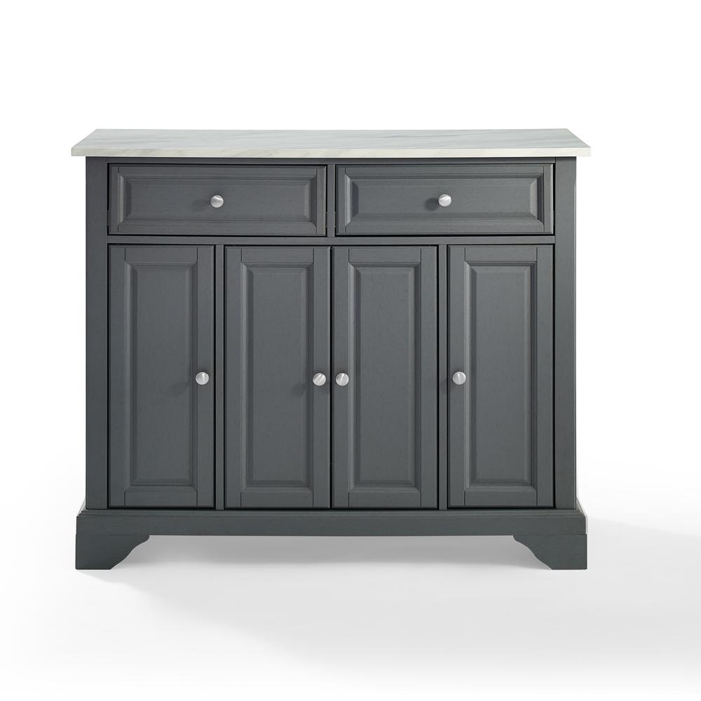 Avery Kitchen Island Distressed Gray. Picture 8