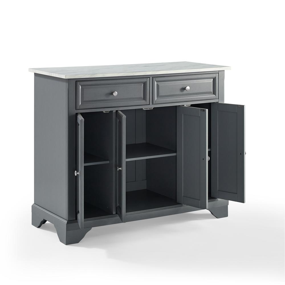 Avery Kitchen Island Distressed Gray. Picture 11