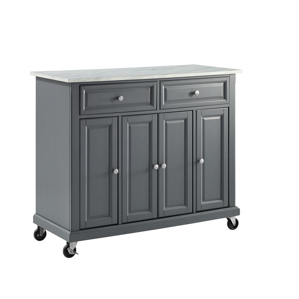 Avery Kitchen Cart Distressed Gray. Picture 5