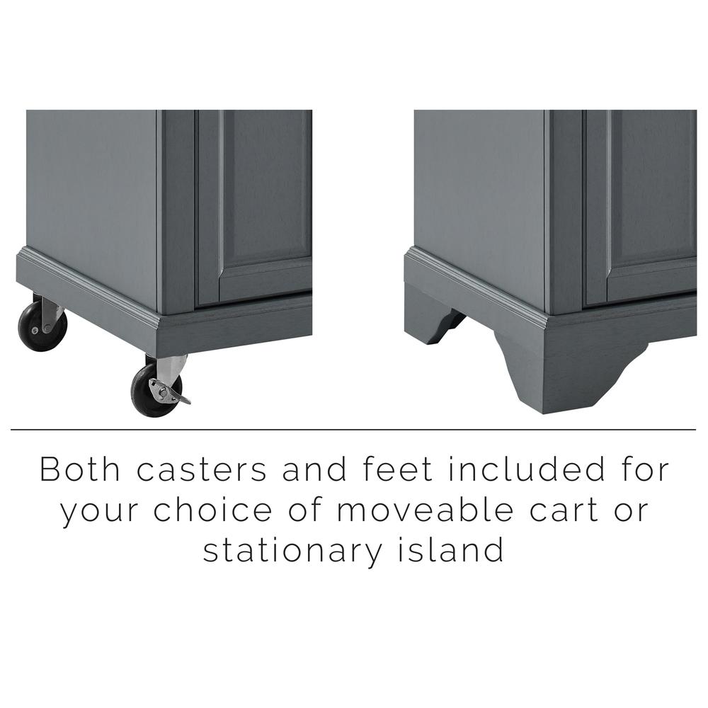 Avery Kitchen Cart Gray. Picture 6