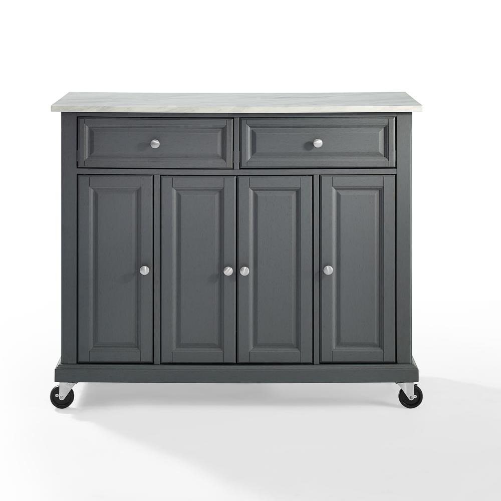 Avery Kitchen Cart Distressed Gray. Picture 8