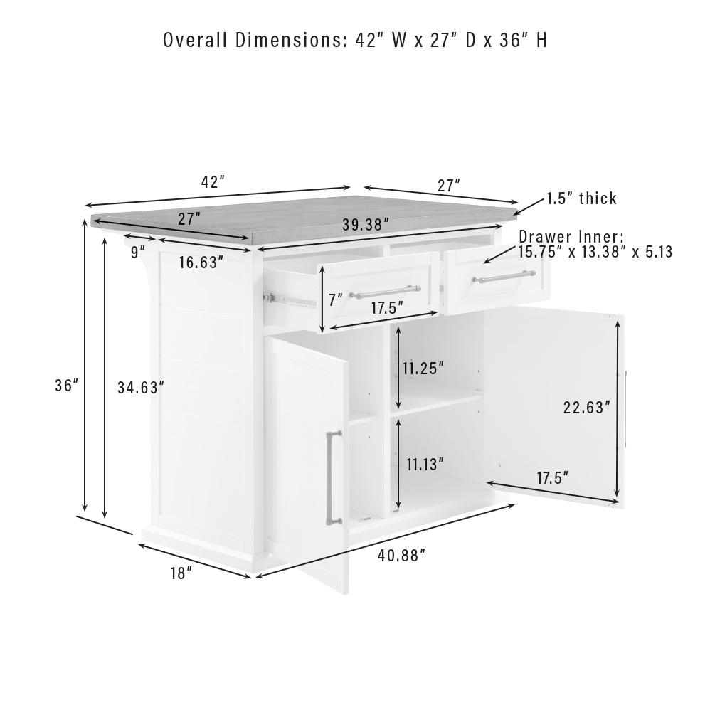 Bartlett Wood Top Kitchen Island. Picture 13