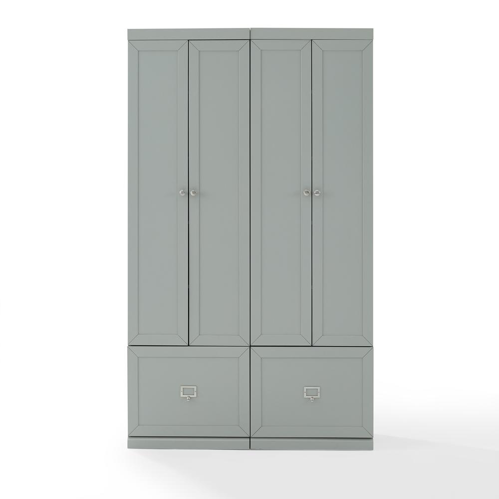 Harper 2Pc Entryway Set Gray - 2 Pantry Closets. Picture 2