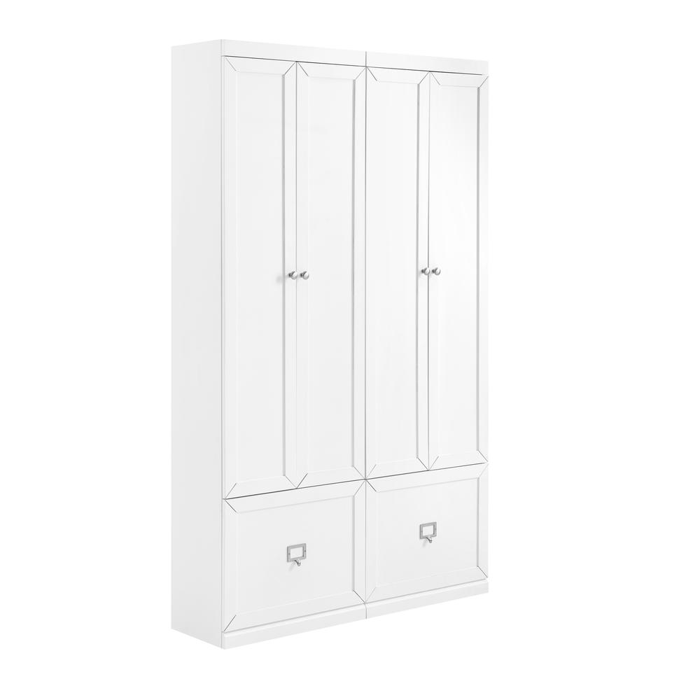 Harper 2Pc Entryway Set White - 2 Pantry Closets. Picture 17