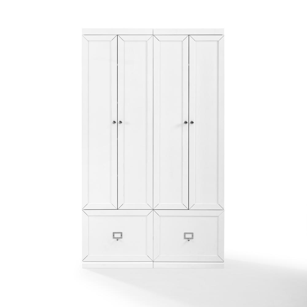 Harper 2Pc Entryway Set White - 2 Pantry Closets. Picture 13