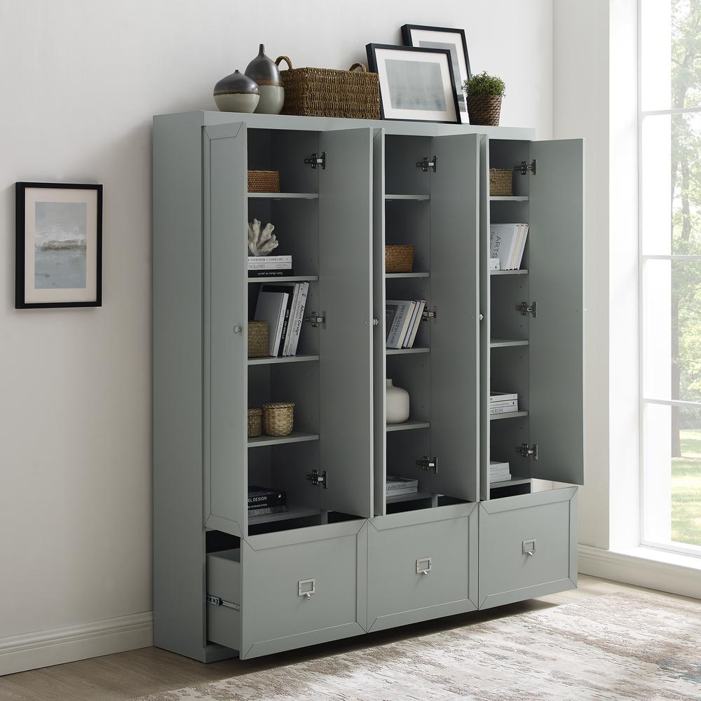 Harper 3Pc Entryway Set Gray - 3 Pantry Closets. Picture 3