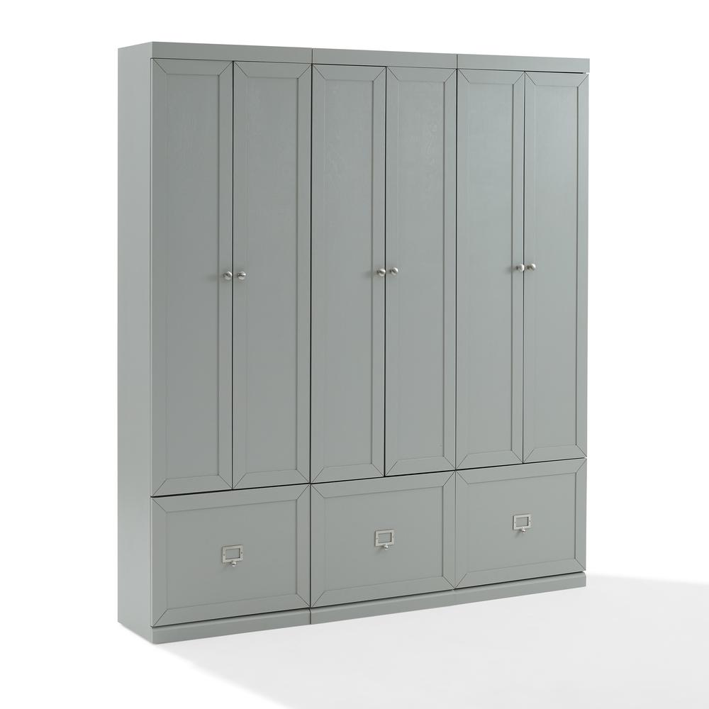 Harper 3Pc Entryway Set Gray - 3 Pantry Closets. Picture 2