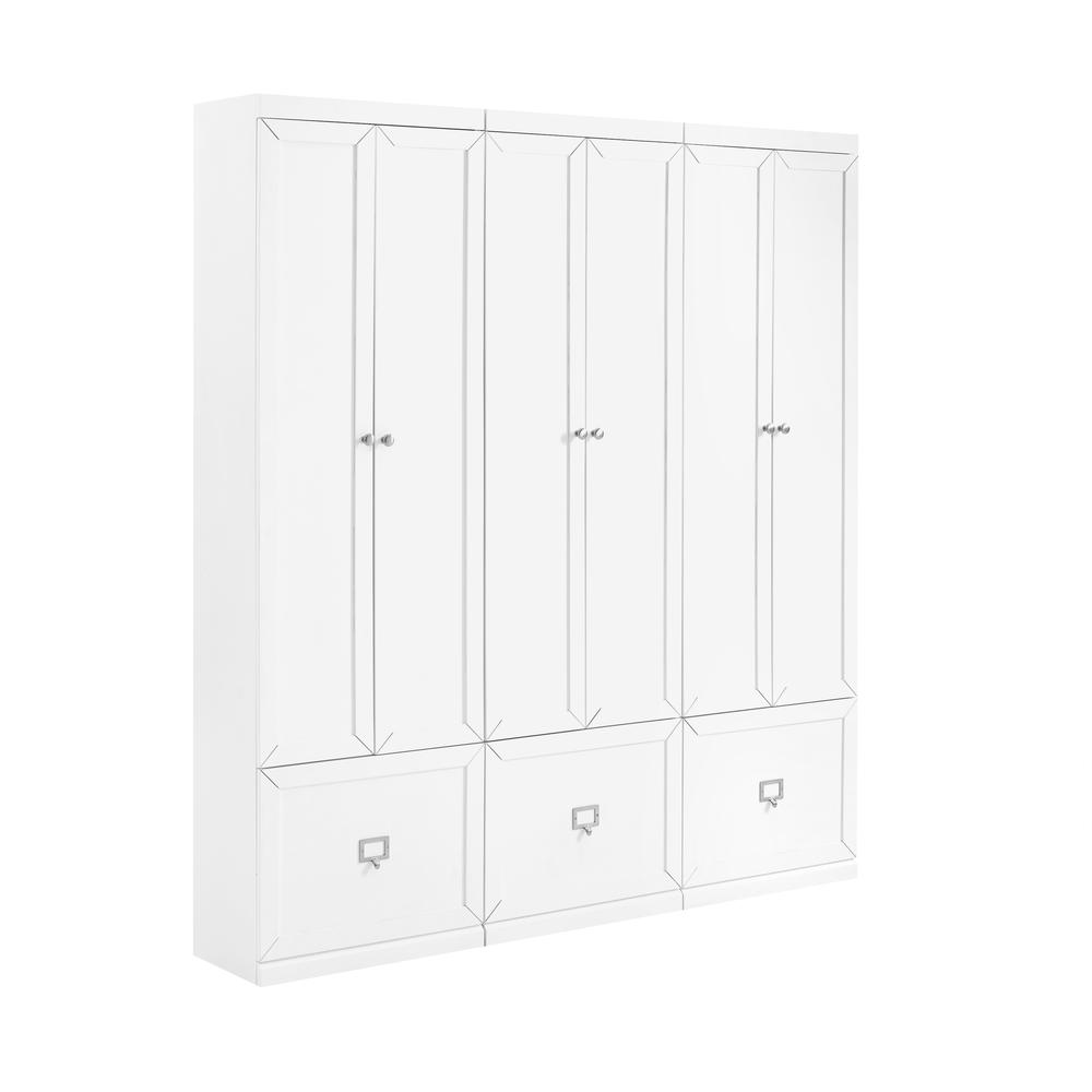 Harper 3Pc Entryway Set White - 3 Pantry Closets. Picture 5