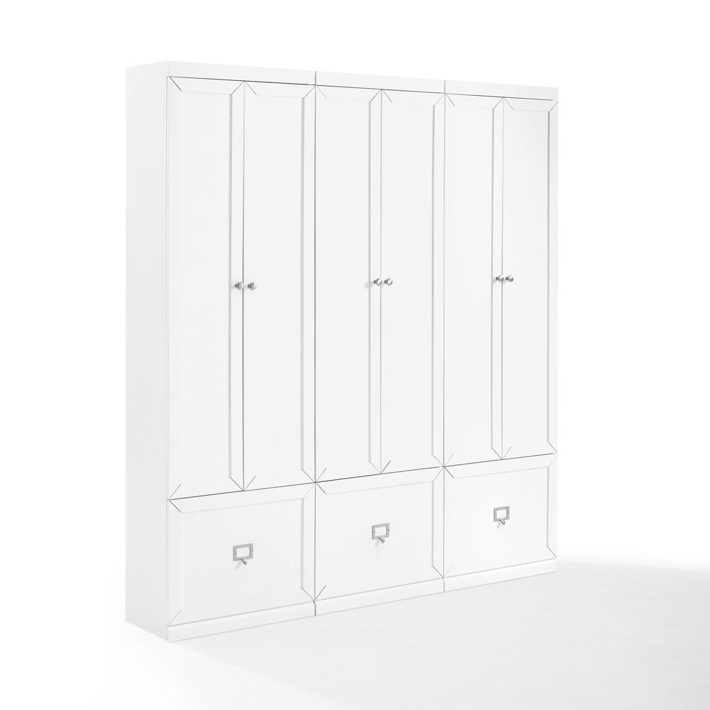 Harper 3Pc Entryway Set White - 3 Pantry Closets. Picture 20
