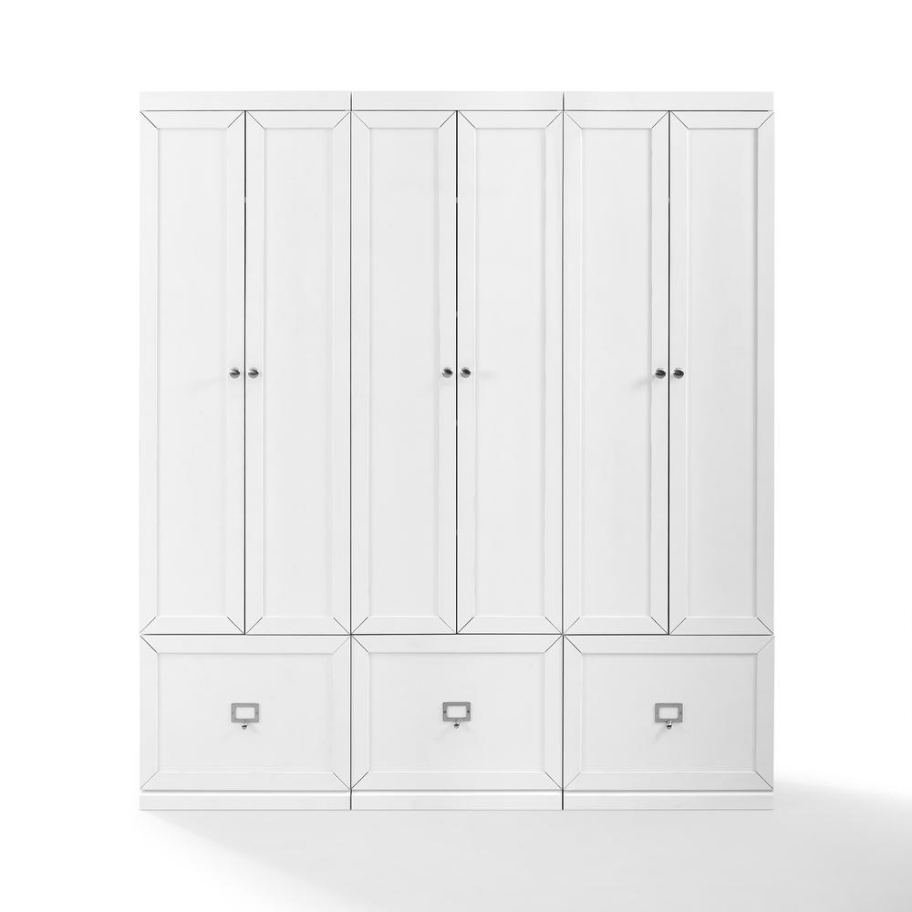 Harper 3Pc Entryway Set White - 3 Pantry Closets. Picture 8
