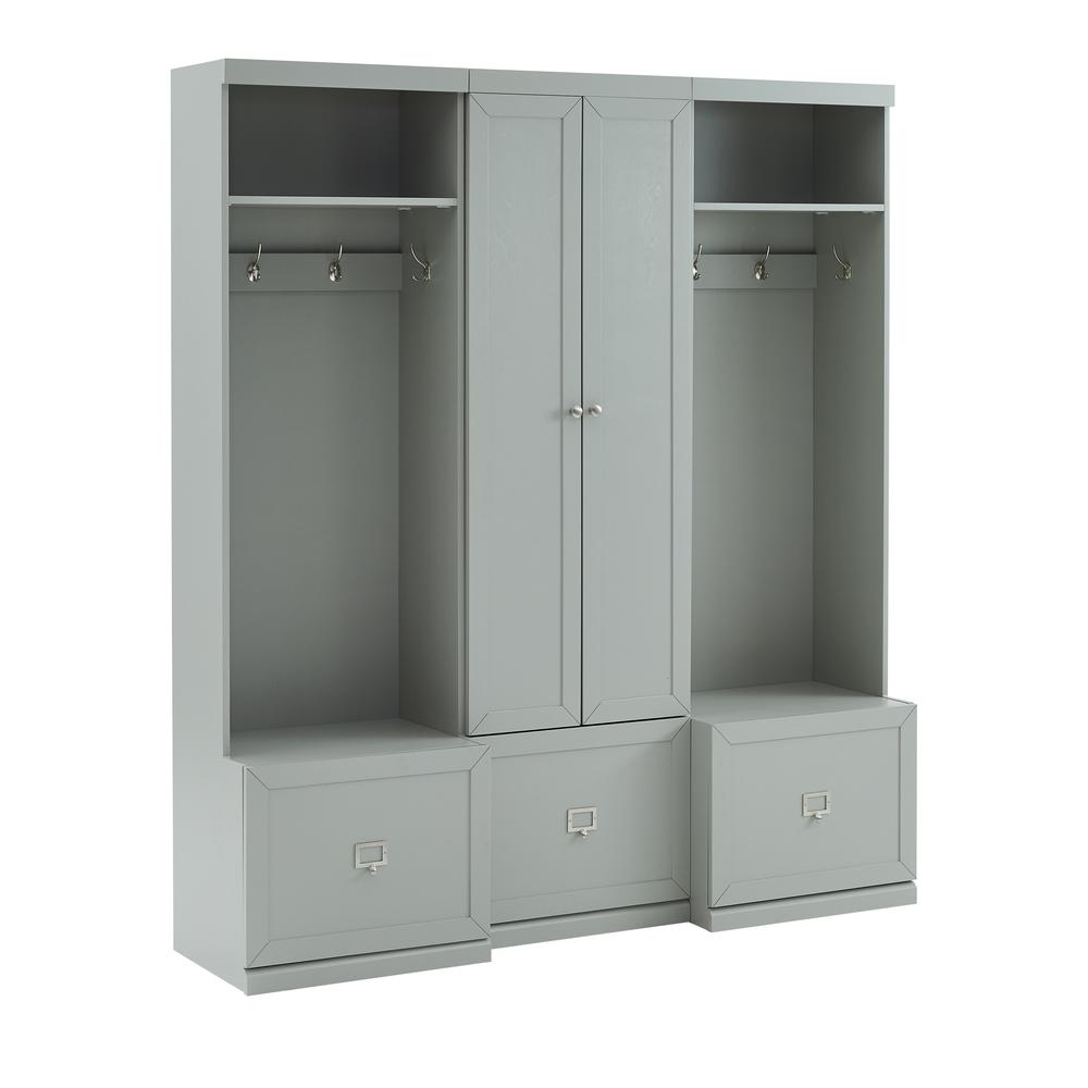 Harper 3Pc Entryway Set Gray - Pantry Closet & 2 Hall Trees. Picture 17