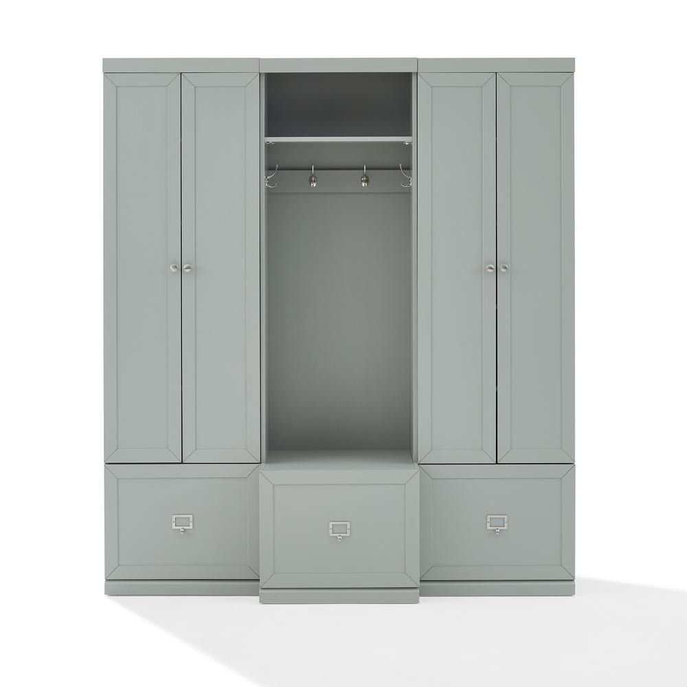 Harper 3Pc Entryway Set Gray - Hall Tree & 2 Pantry Closets. Picture 6