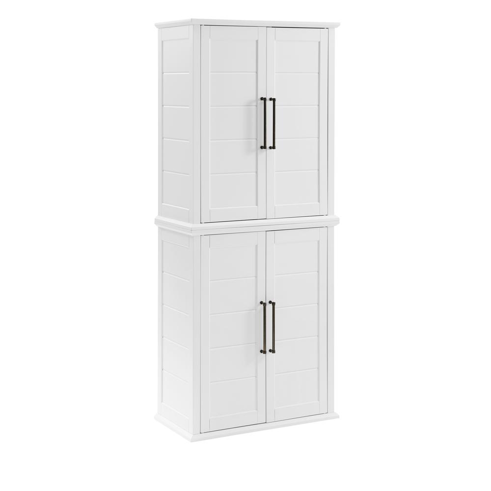 Bartlett Tall Storage Pantry White - 2 Stackable Pantries. Picture 7