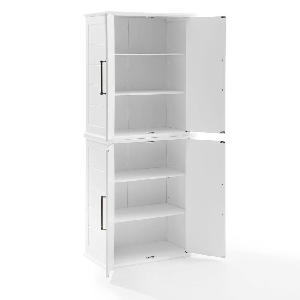 Bartlett Tall Storage Pantry White - 2 Stackable Pantries. Picture 2