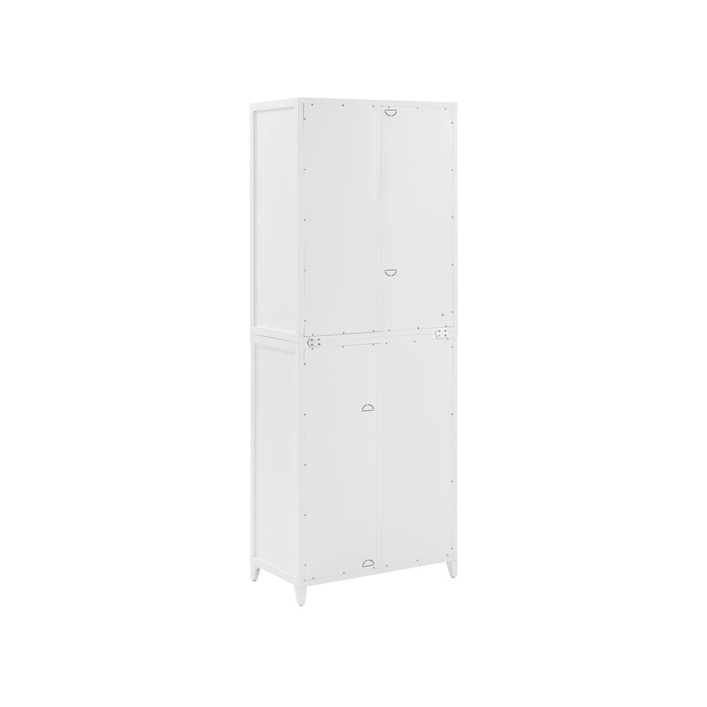 Milo Tall Storage Pantry White - 2 Stackable Pantries. Picture 11