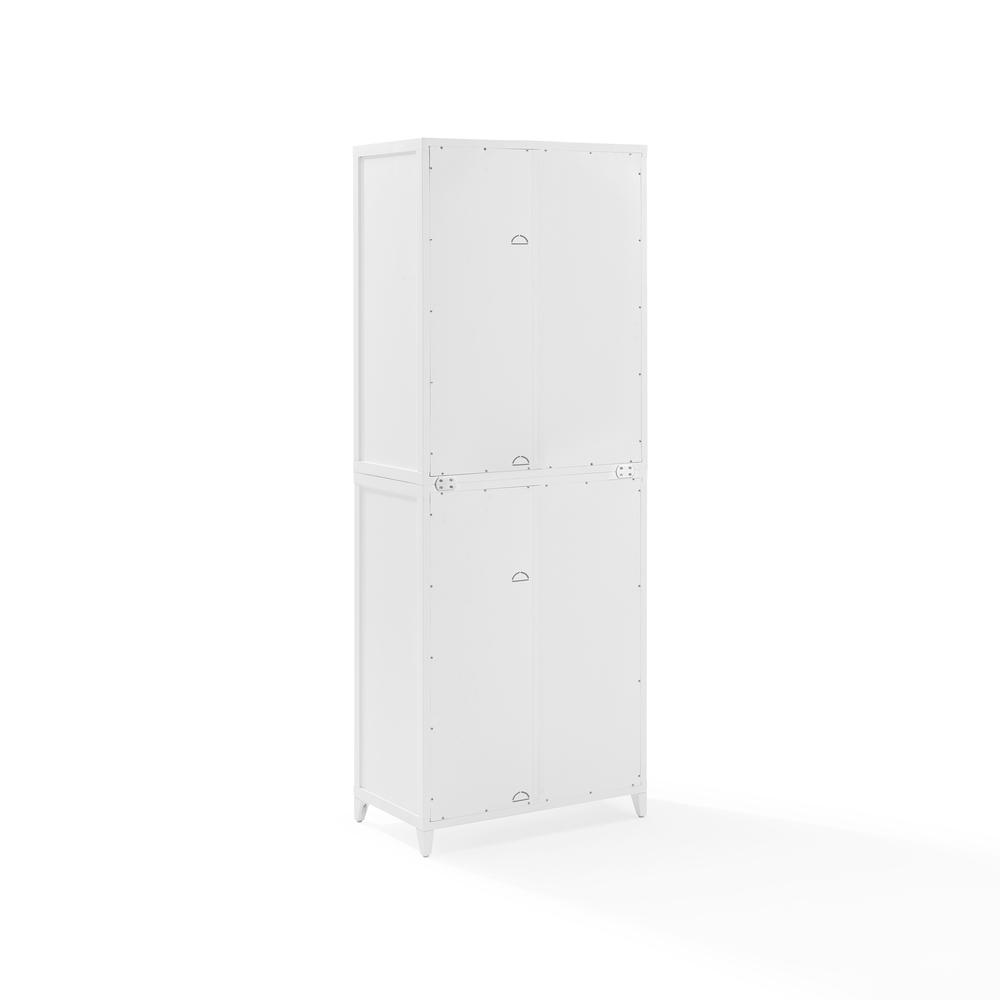 Milo Tall Storage Pantry White - 2 Stackable Pantries. Picture 17