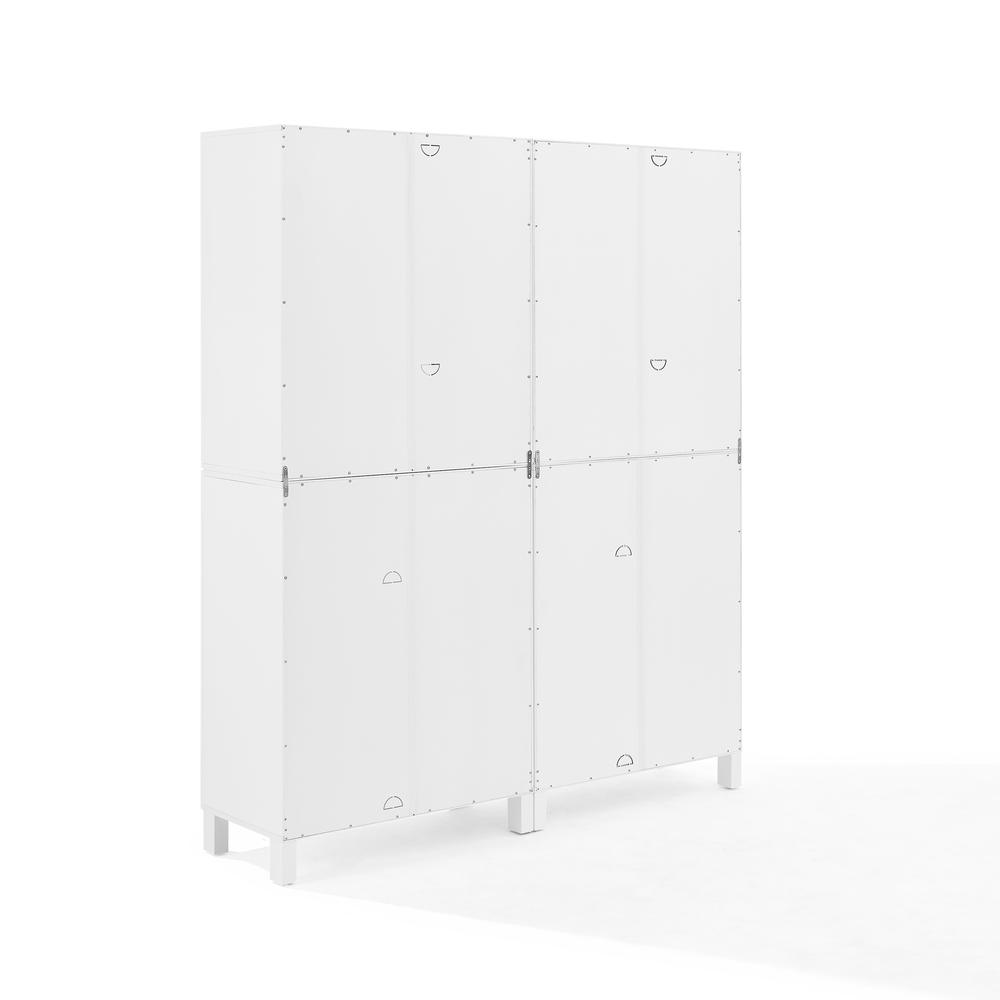 Cassai 2Pc Storage Pantry Set White - 2 Tall Pantries. Picture 13