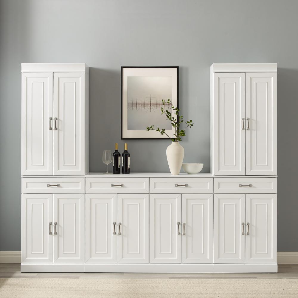 Stanton 3Pc Sideboard And Pantry Set White - Sideboard & 2 Pantries. Picture 11