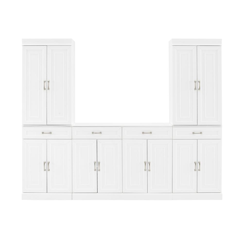 Stanton 3Pc Sideboard And Pantry Set White - Sideboard & 2 Pantries. Picture 2