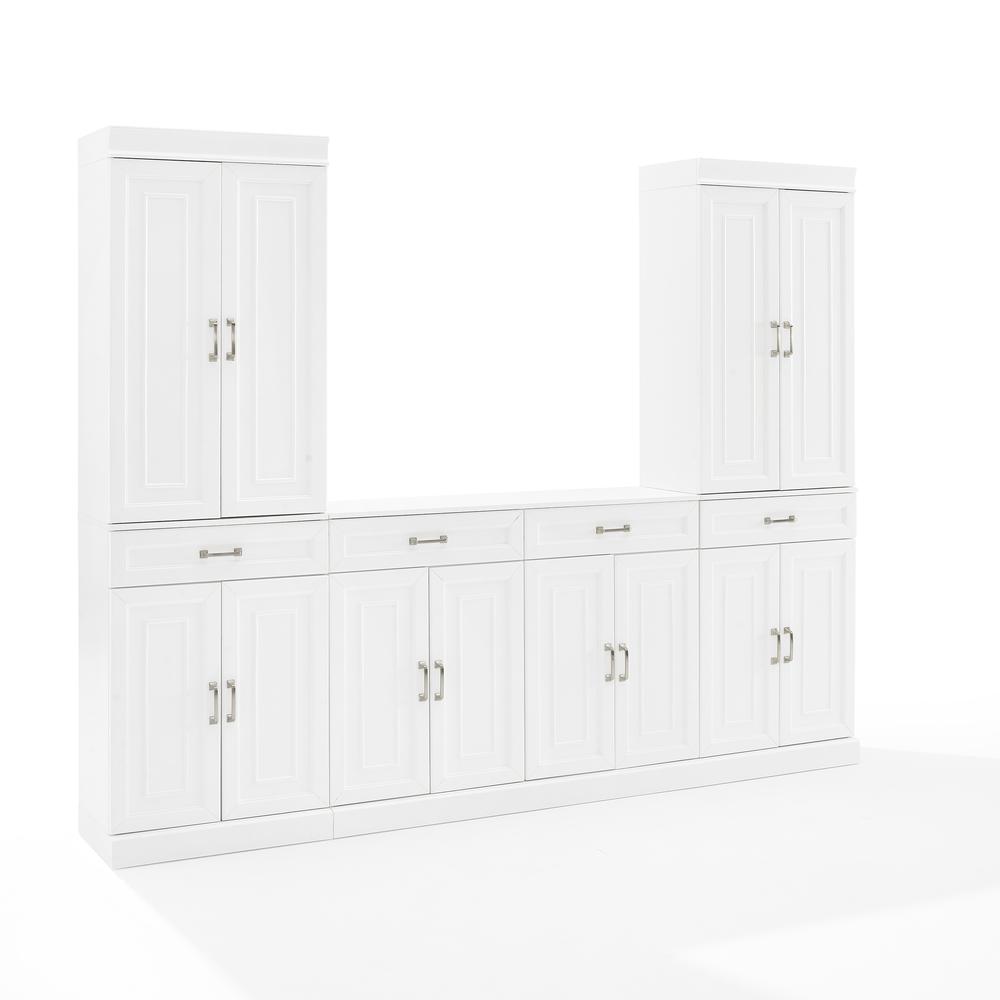 Stanton 3Pc Sideboard And Pantry Set White - Sideboard & 2 Pantries. Picture 12