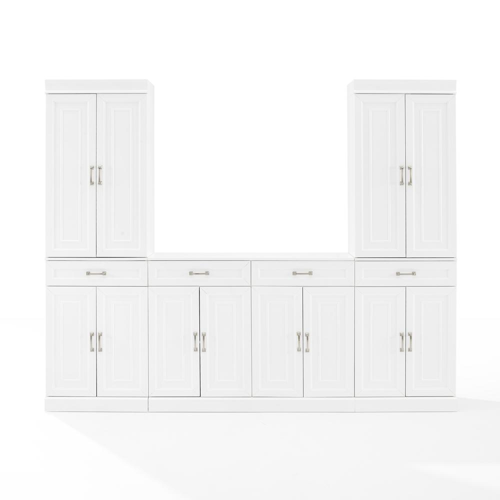 Stanton 3Pc Sideboard And Pantry Set White - Sideboard & 2 Pantries. Picture 13