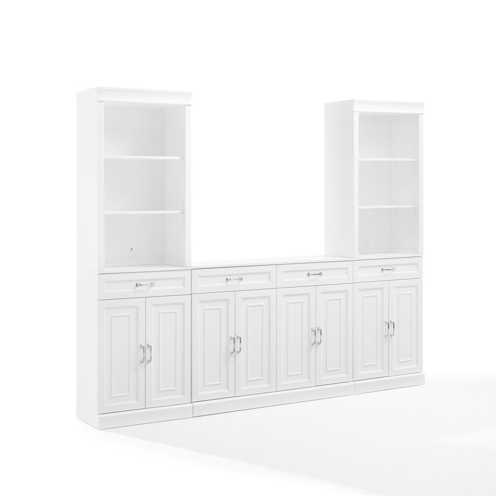Stanton 3-Piece Sideboard And Storage Bookcase Set. Picture 1
