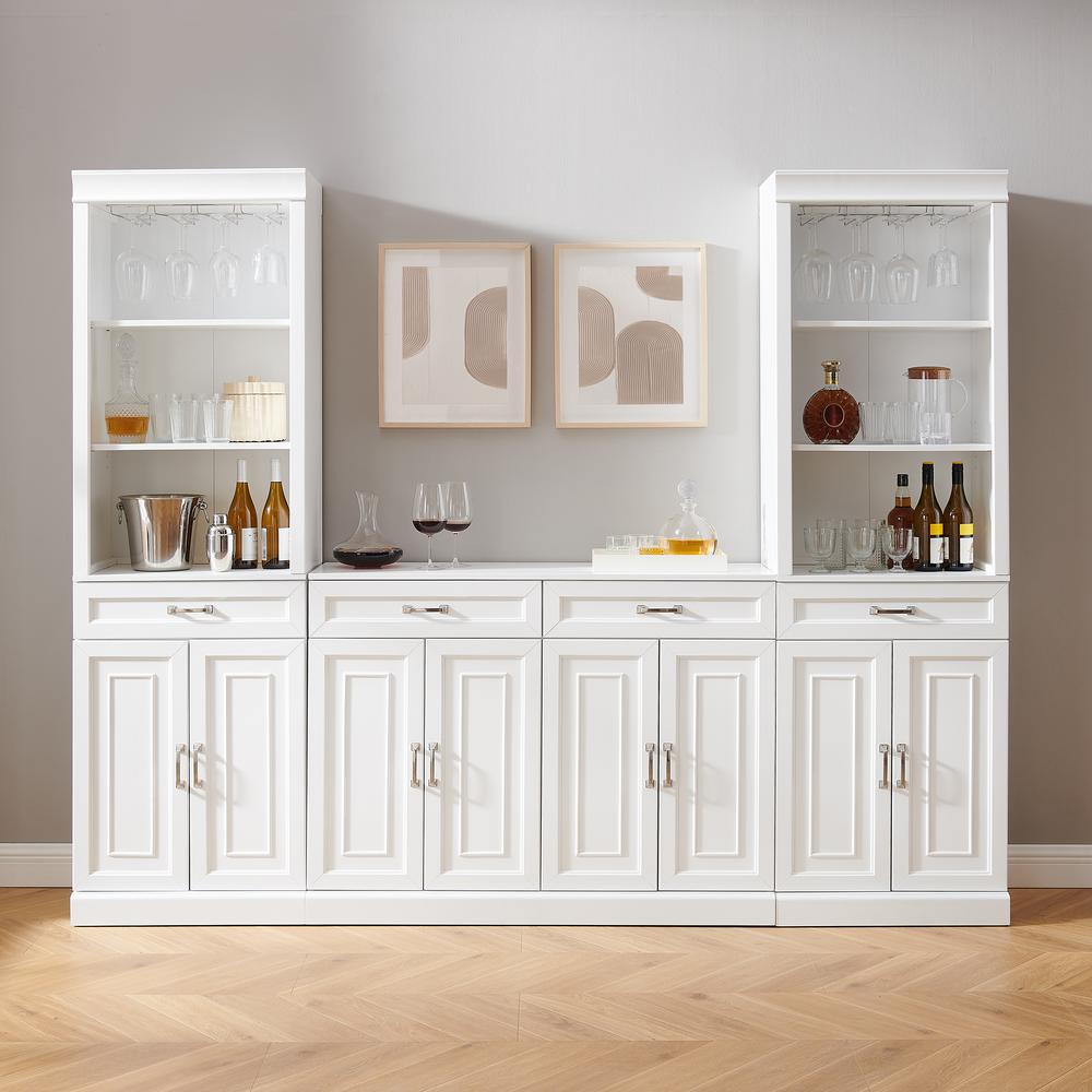 Stanton 3-Piece Sideboard And Bar Cabinet Set. Picture 15