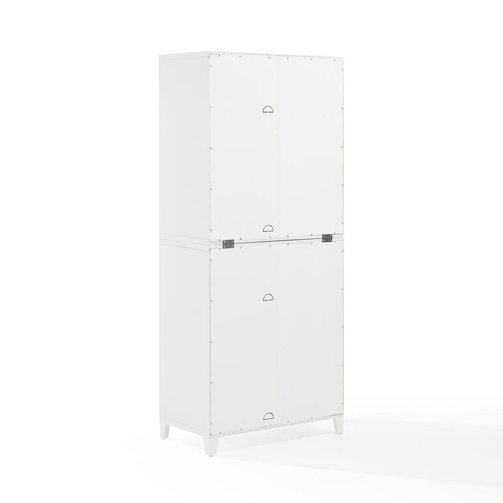 Roarke 2Pc Glass Door Kitchen Pantry Storage Cabinet Set. Picture 4