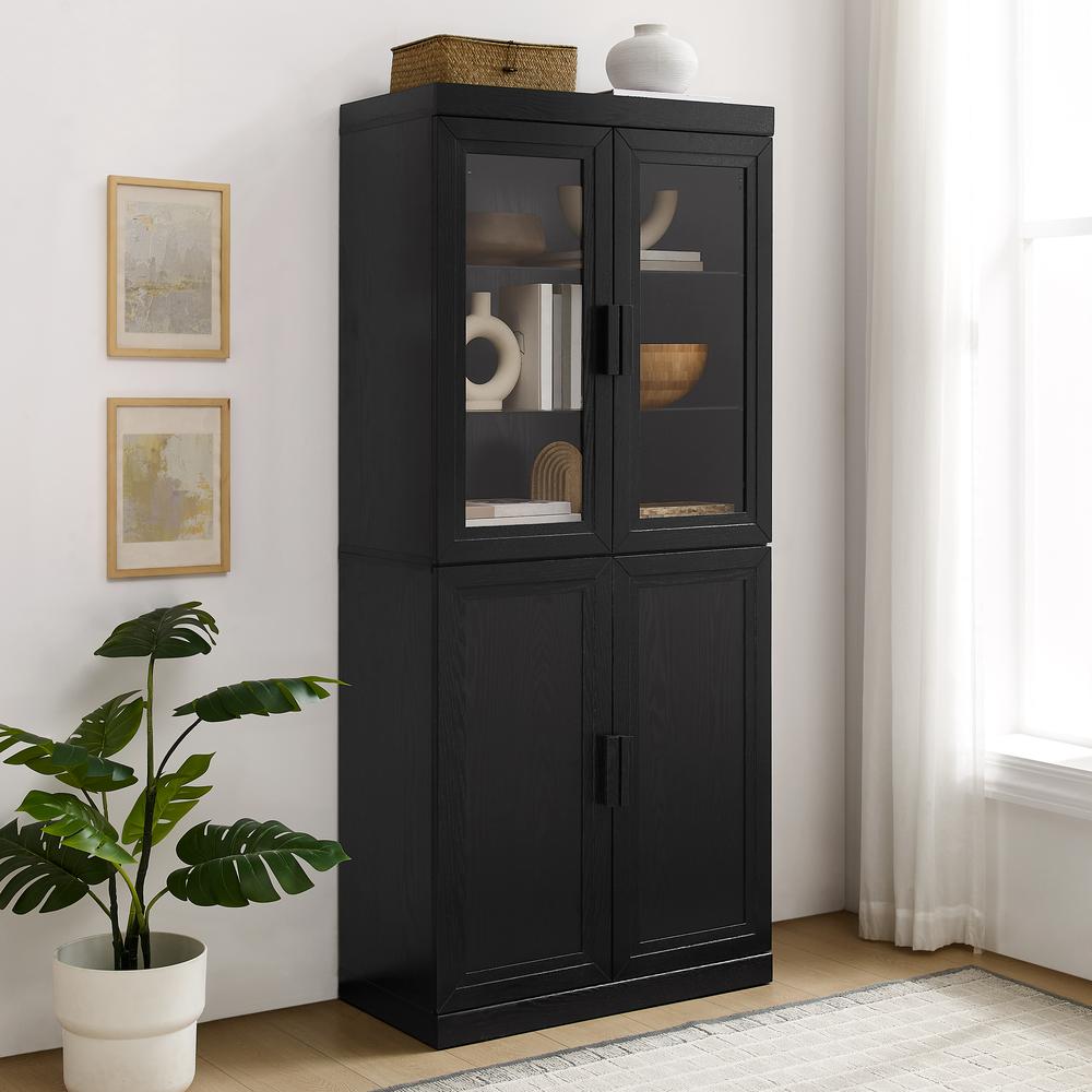 Essen Pantry Storage Cabinet With Glass Door Hutch. Picture 11