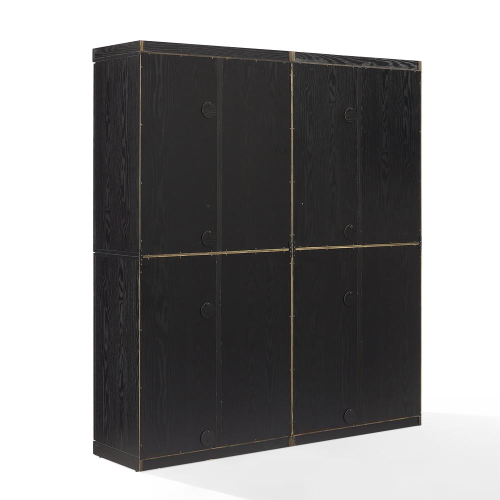 Essen 2Pc Pantry Storage Cabinet W/Glass Door Hutch Set. Picture 3