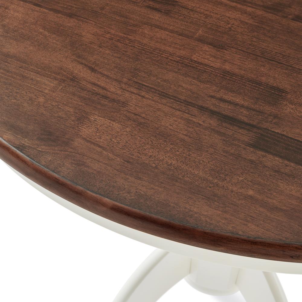 Shelby Round Dining Table Distressed White. Picture 7