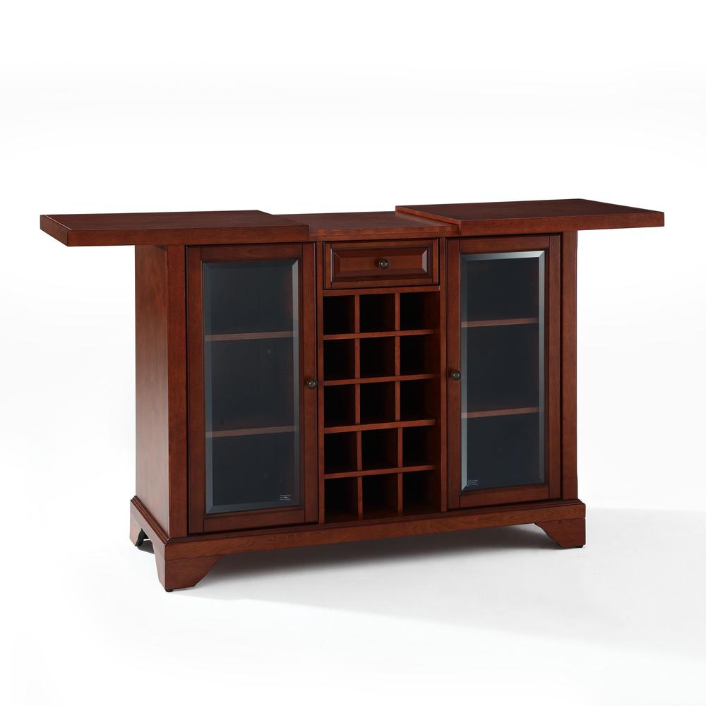 Lafayette Sliding Top Bar Cabinet Mahogany. Picture 3