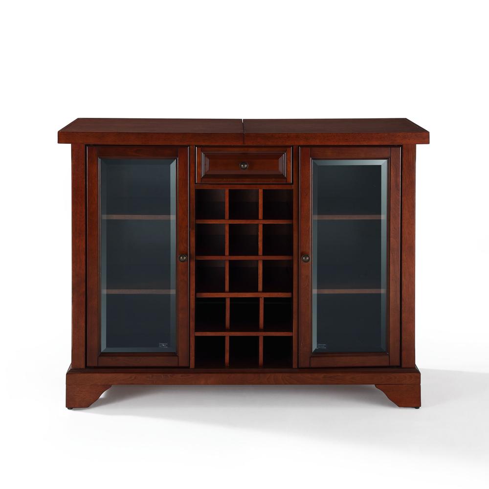 Lafayette Sliding Top Bar Cabinet Mahogany. Picture 4