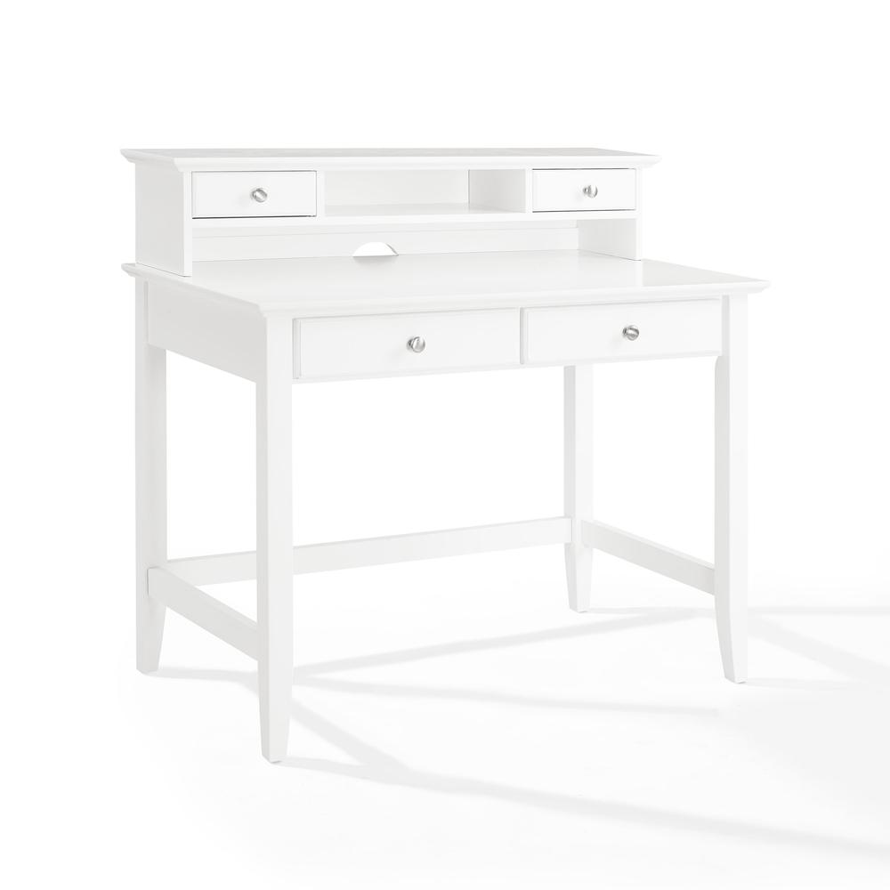 Campbell Desk And Hutch Set White - Desk & Hutch. Picture 1