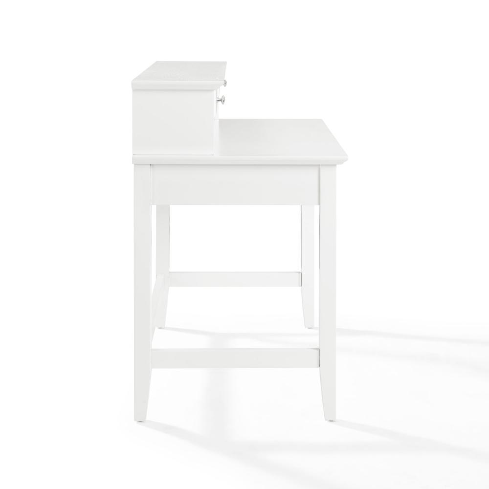 Campbell Desk And Hutch Set White - Desk & Hutch. Picture 4