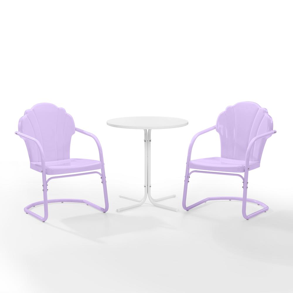 Tulip 3Pc Retro Outdoor Bistro Set- Bistro Table & 2 Chairs. Picture 2