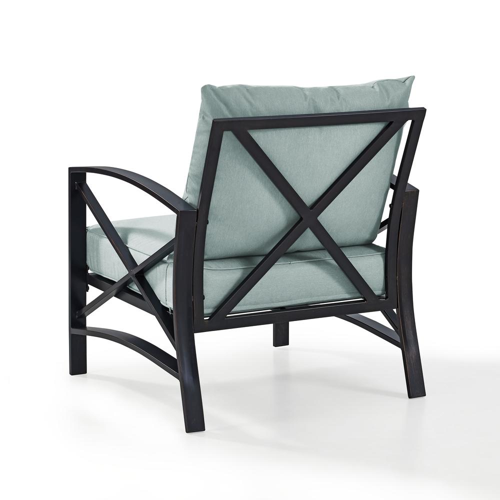 Kaplan Arm Chair Mist/Oil Rubbed Bronze. Picture 8