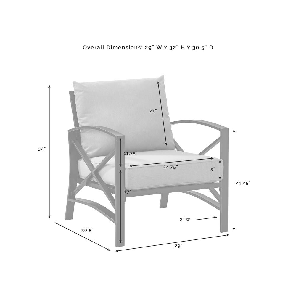 Kaplan Arm Chair Gray/White. Picture 9